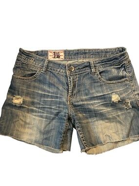 1st Kiss Distressed Denim Cutoff Short Size Medium